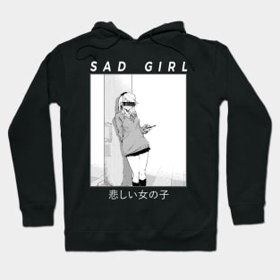 Sad Girl - Waifu on the Street Anime Manga Girl Hoodie